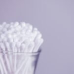 white cotton buds in container